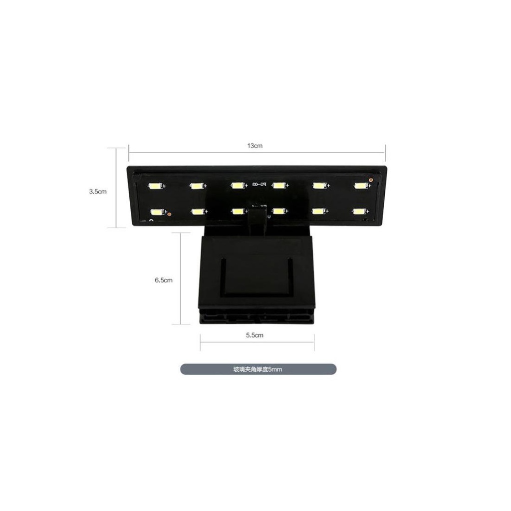 Đèn Flat S3 Nano Plus kẹp thành hồ cá thủy sinh, đèn led cho bể cá mini
