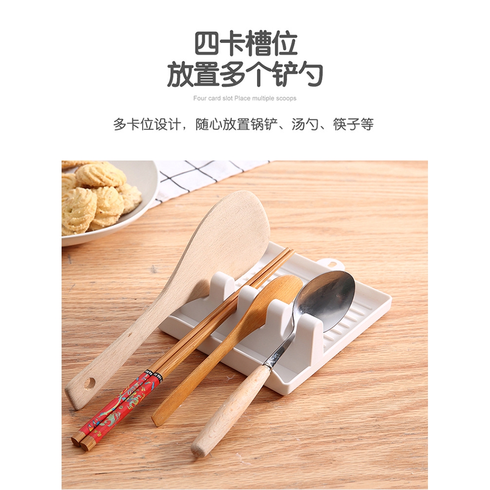 Anti-drip plastic spoon and chopsticks holder convenient for the kitchen