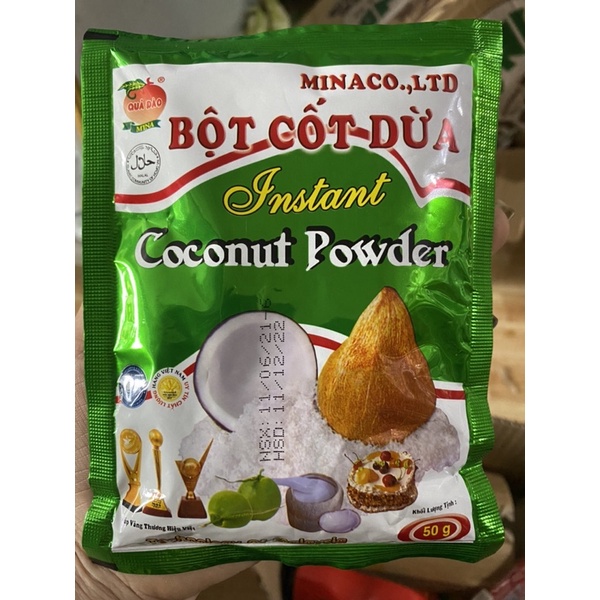 [Rẻ vô địch] [Siêu Sale] Bột cốt dừa Minaco 50gr