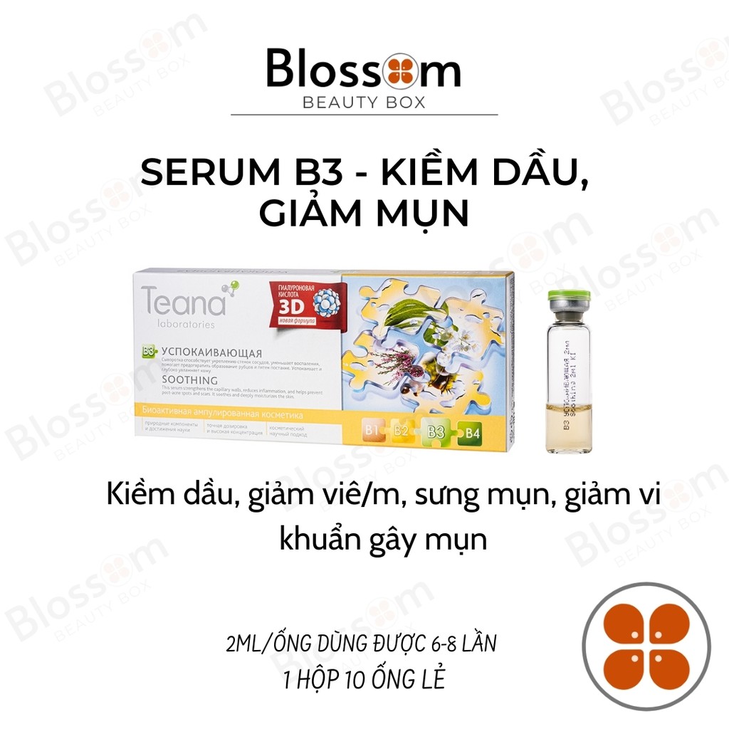 HSD 03/25 Serum da dầu mụn B3 B4 TEANA 20ML