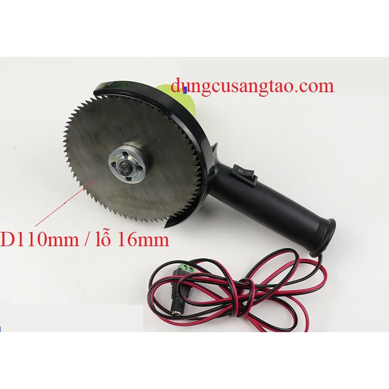 Đĩa cắt gỗ răng mịn D110mm lỗ 16mm/ cắt gỗ, nhựa, mica