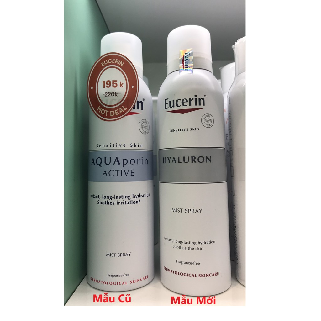 Xịt khoáng Eucerin 150ml dưỡng ẩm cho da - Eucerin Aqua Porin Active Mist Spray 150ml | BigBuy360 - bigbuy360.vn