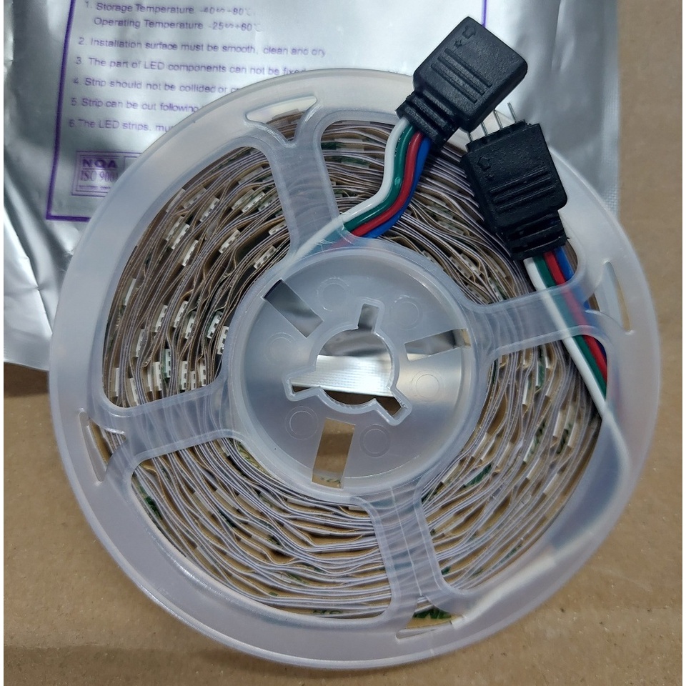 Dây LED trang trí 7 màu RGB 5050, cuộn 5 mét