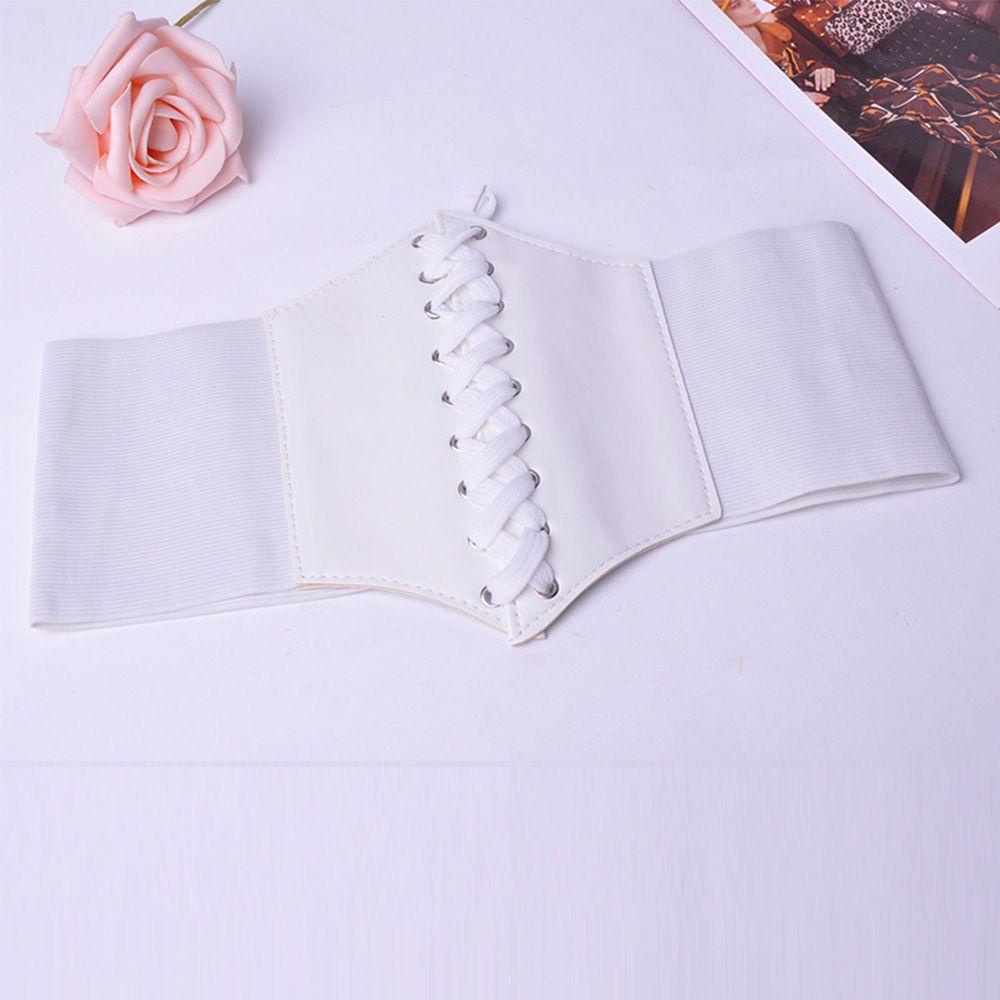 USNOW Thắt Lưng Da Bản To Co Giãn Thời Trang Cho Nữ