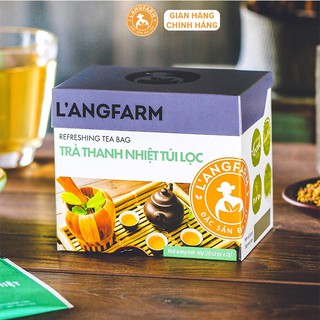 Trà hoa hoè túi lọc L'angfarm hộp 20 tép Được chế biến từ nguyên liệu tự nhiên, hương vị thơm ngon.