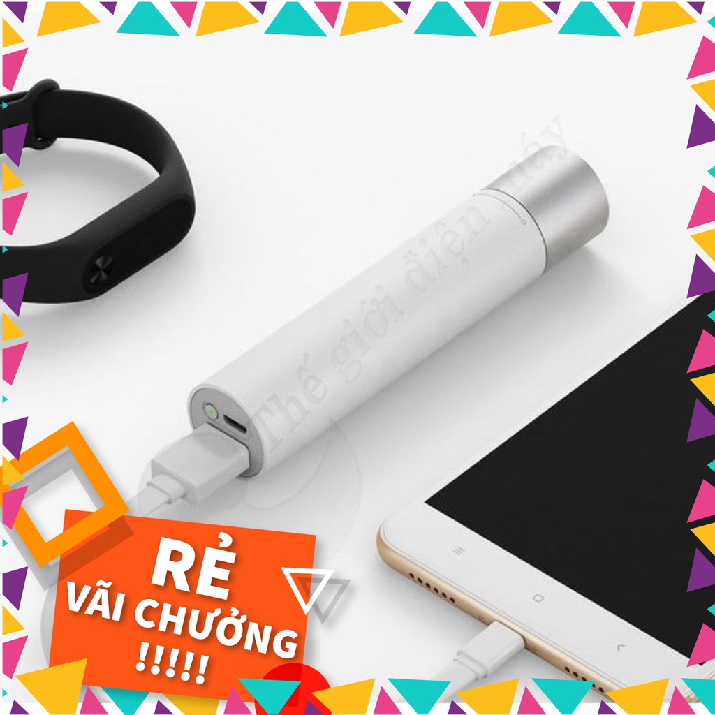 [SALE] Đèn Pin Siêu Sáng Xiaomi flashlight Tích Hợp Sạc Dự Phòng - Bảo Hành 6 Tháng- Shop Thế Giới Điện Máy .