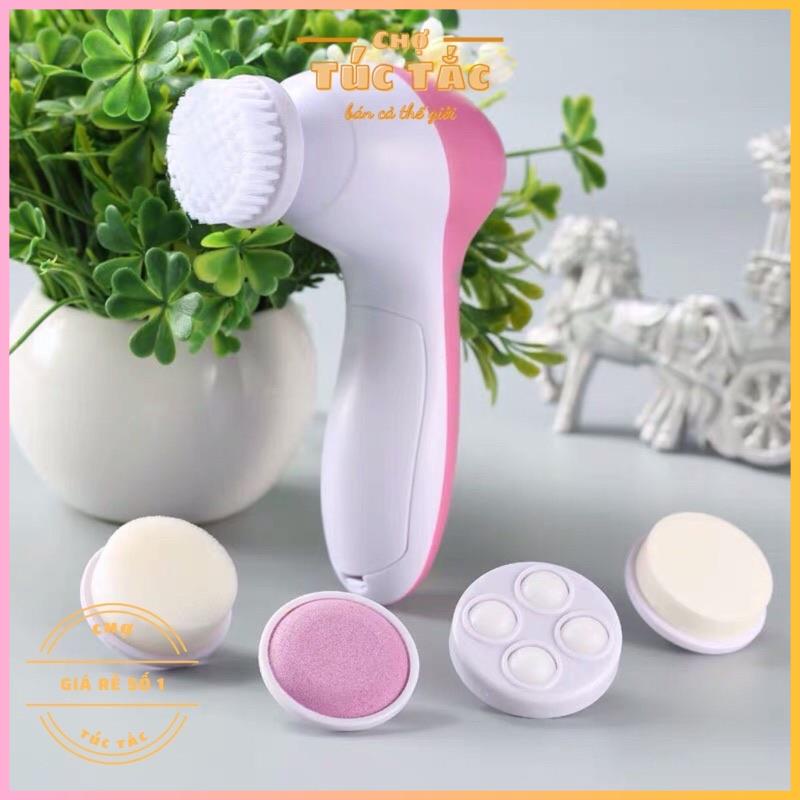 Máy rửa mặt, massa 5 in 1 mini cầm tay chăm sóc da cực tốt - Chợ Túc Tắc - bán cả thế giới