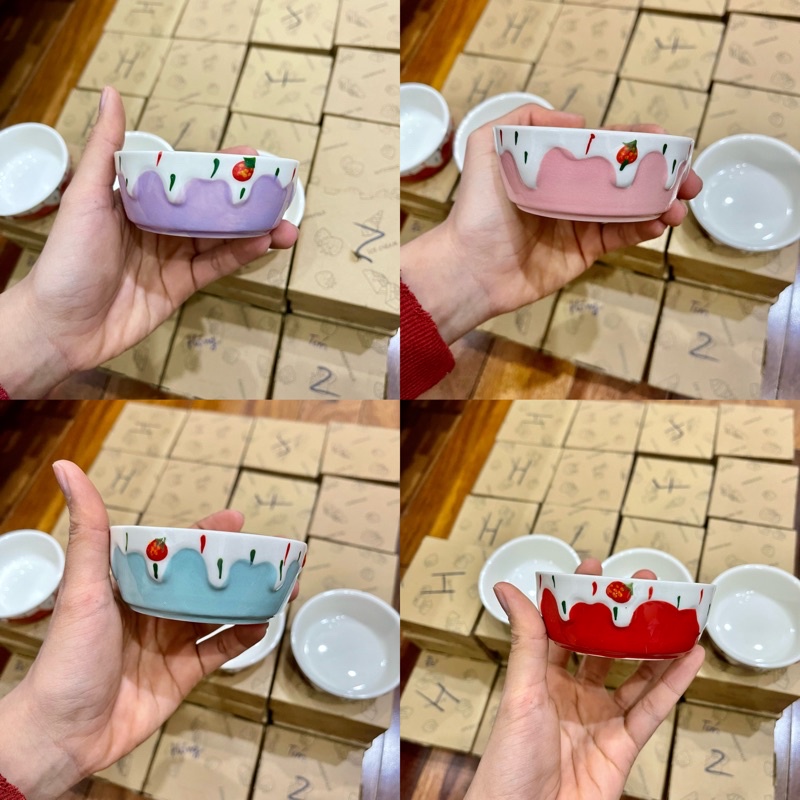 Chén sứ dâu cho Hamster | Hàng có sẵn