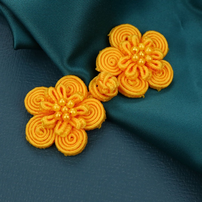 Set 10 Cặp Nút Thắt Họa Tiết Hoa Trung Quốc Dùng Để Trang Trí Sườn Xám