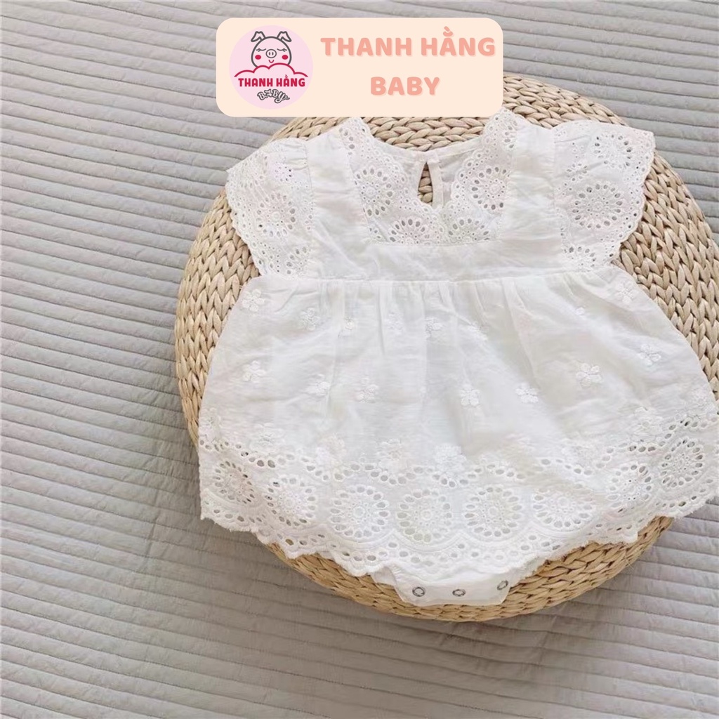 Váy Công Chúa Bé Gái, Váy Ren Bé Gái Thanh Hằng Baby 5 Đến 13 Kg