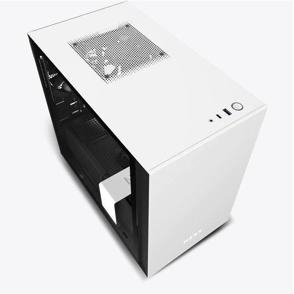 Vỏ Case Máy Tính NZXT H210i Màu Trắng Sần