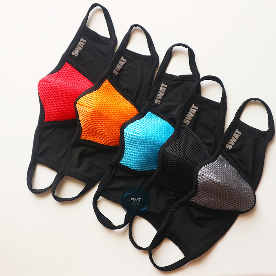 Khẩu trang vải 3 lớp chống bụi, chống nắng [swat]