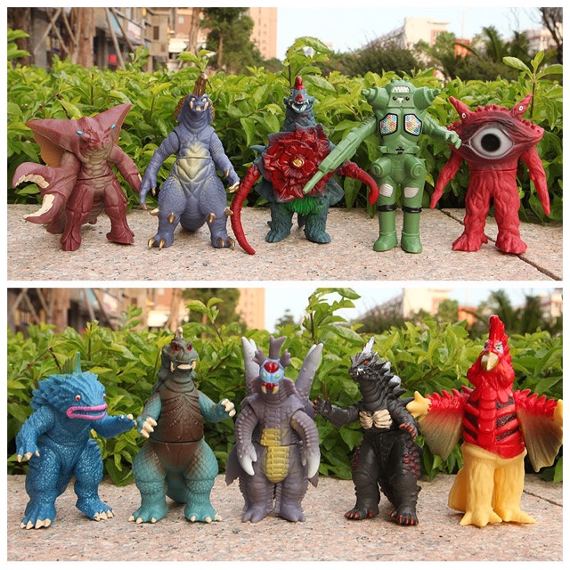 Mua 5 Tặng 1!!! Miễn Phí!Đồ Chơi Quái Vật Ultraman 13CM Bằng Cao Su Mềm