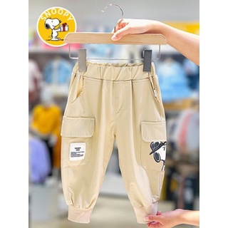 Quần Kaki jogger túi nắp hộp thời trang vải mềm cho bé trai (Hình thật)