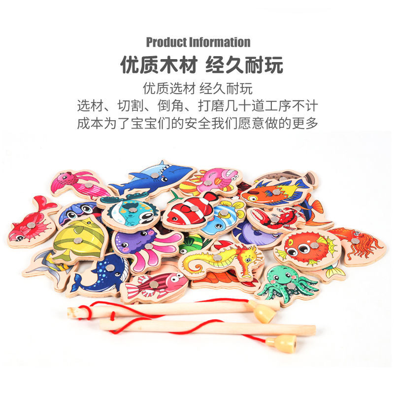 Set đồ chơi câu cá nam châm đa năng cho bé 1-3 tuổi