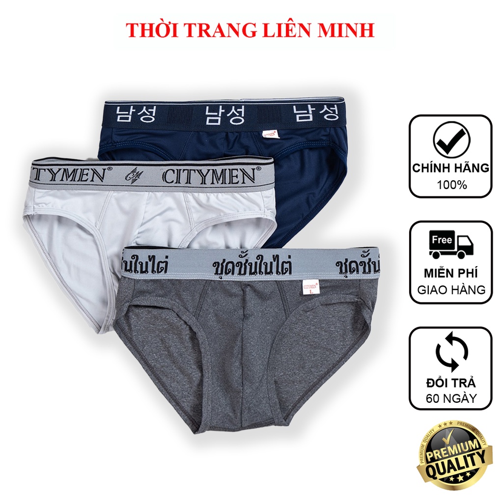 Quần lót nam CITYMEN thun dệt cao cấp vải lạnh co dãn mềm mại thoáng khí thấm hút tốt bao đổi trả 90 ngày
