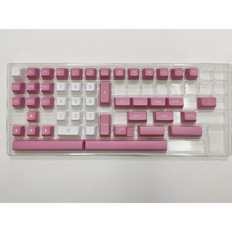 Bộ Keycap FSA Peach Pink PBT Double Shot cho Bàn phím cơ