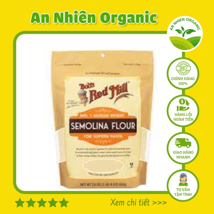 Bột Mì Semolina Bob's Red Mill 680g