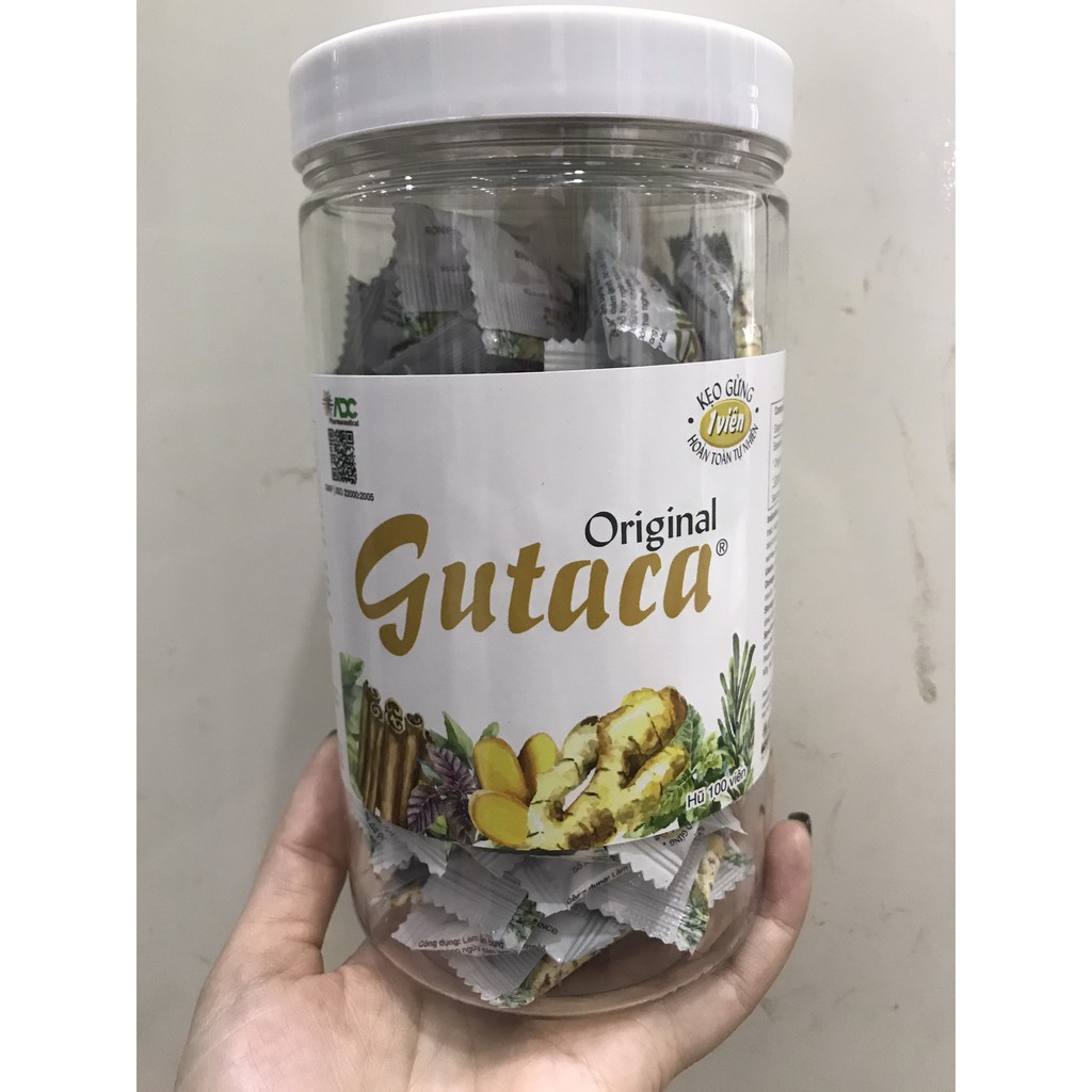 Kẹo Gừng GUTACA ORIGINAL – Hũ 100 Viên - cvspharmacy