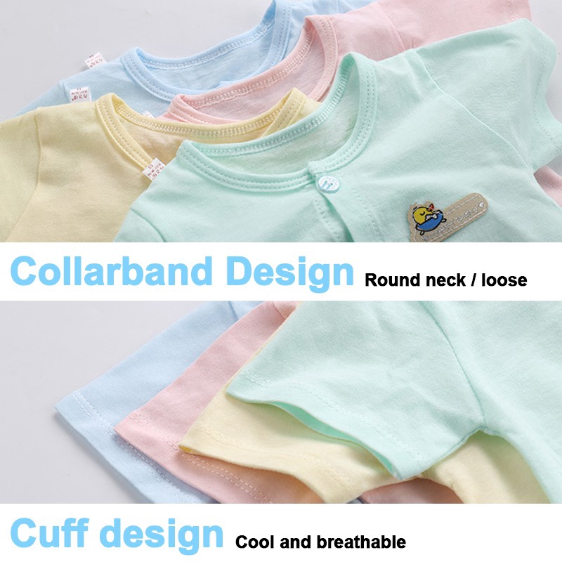 Áo Liền Quần Tay Ngắn Dễ Thương Cho Bé