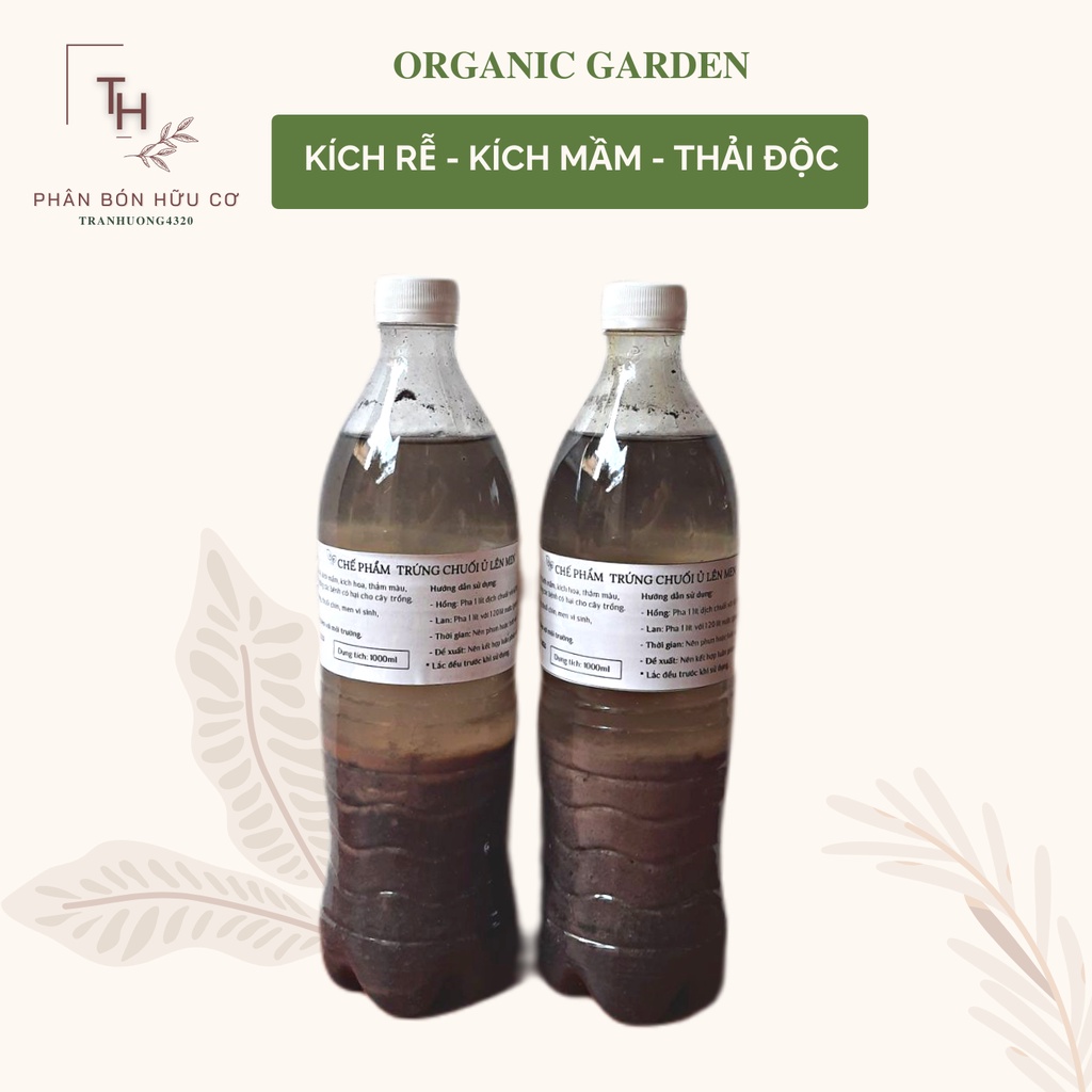 1L Chế phẩm DỊCH CHUỐI hữu cơ cho tất cả các loại cây Organic Garden