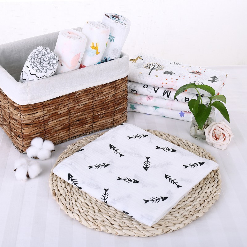 Khăn tắm cotton mềm cho bé kích thước 120x120cm