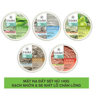 Mặt nạ Vedet đất sét 145g