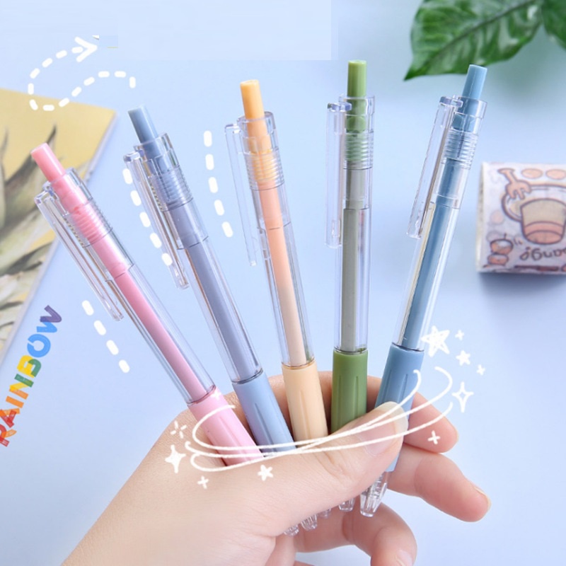 Bút Bi mực đen màu moradi, bút gel - Gấu Xám