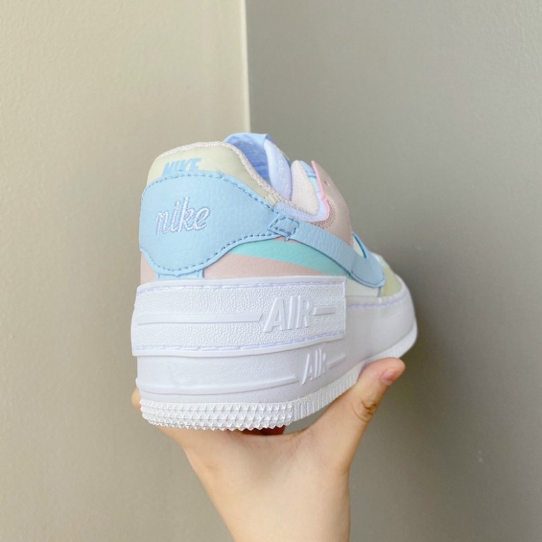 Giày Af1 Shadow màu Pastel trắng vàng xanh dương hồng | BigBuy360 - bigbuy360.vn