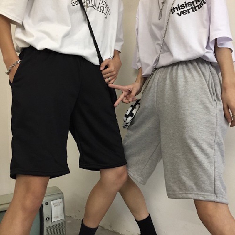 Quần đùi trơn unisex dưới 62kg-Moon Unisex | BigBuy360 - bigbuy360.vn