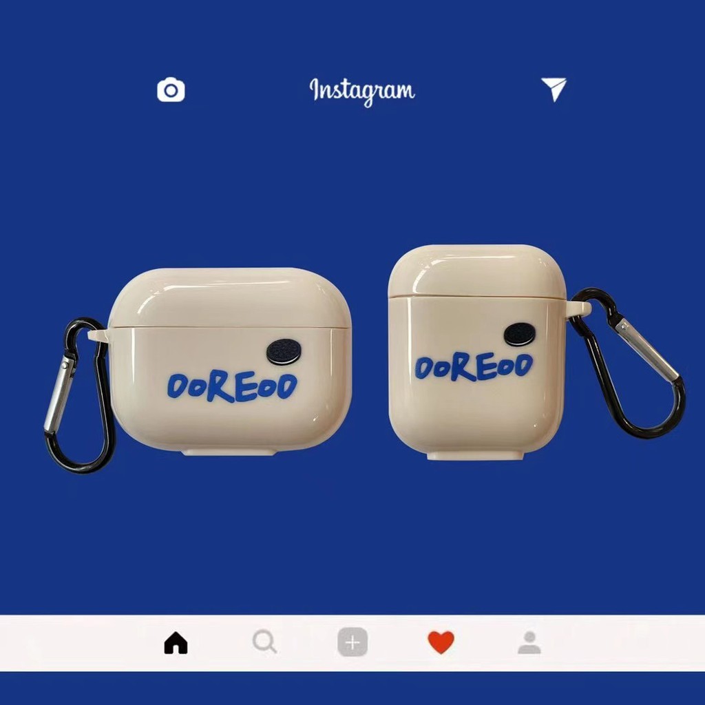 Vỏ Bảo Vệ Hộp Sạc Tai Nghe Airpods 1 / 2 / Pro Hình Bánh Quy Đơn Giản Sáng Tạo | BigBuy360 - bigbuy360.vn
