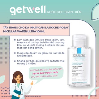 Nước làm sạch sâu và tẩy trang cho da nhạy cảm Micellar Water Ultra Sensitive Skin 100ml