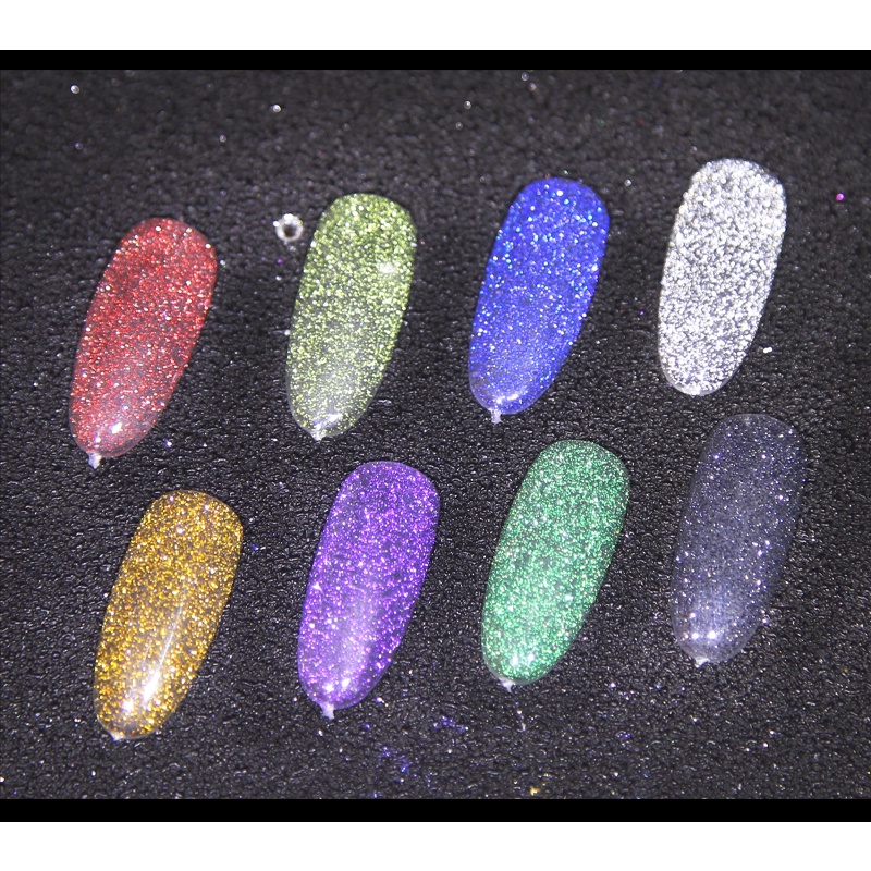 [Hàng mới về] Gel UV Sơn Móng Tay Họa Tiết Graffiti Phản Quang 8 Màu Thời Trang