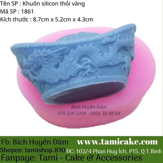 Khuôn silicon thỏi vàng 1861