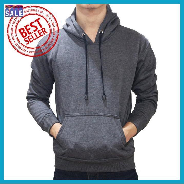 Áo Khoác Hoodie Màu Xám Nhạt Thời Trang Cho Nam | BigBuy360 - bigbuy360.vn