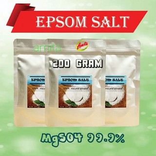 Muối khoáng tự nhiên epsom salt siêu mịn loại 200g.