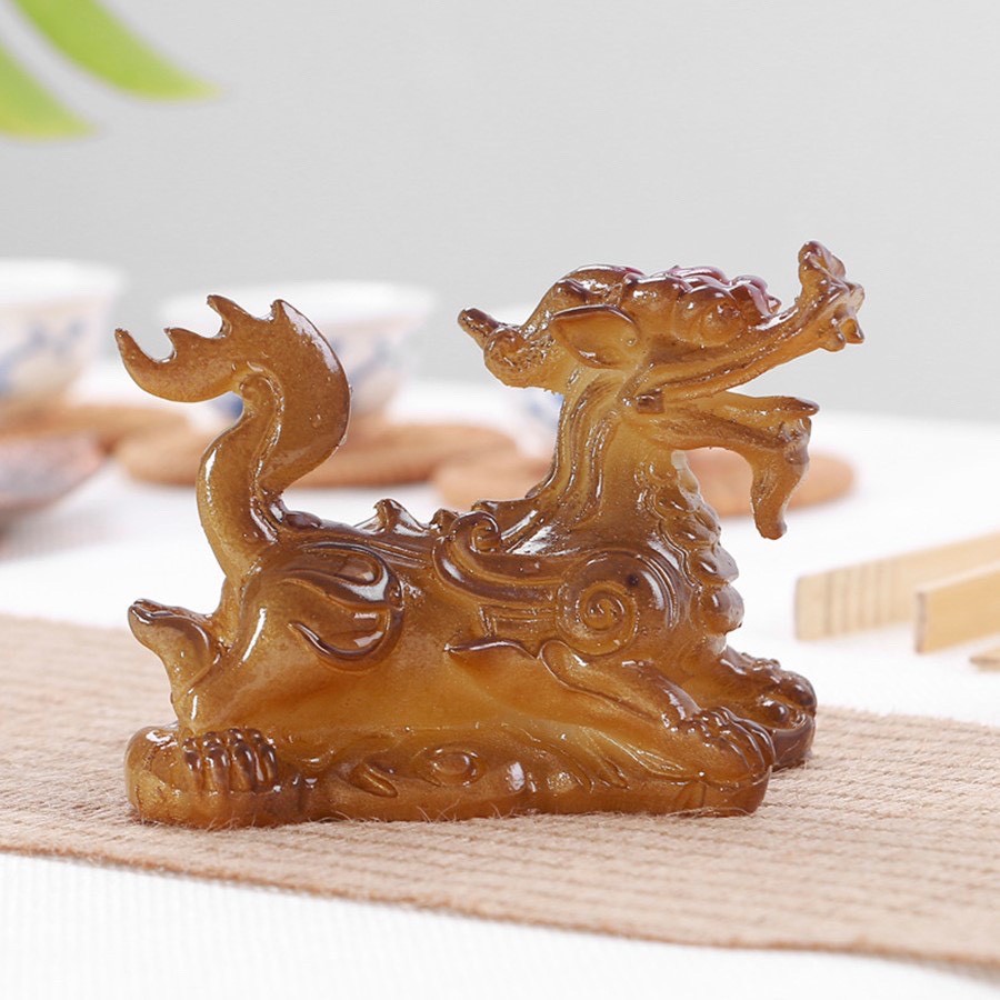Tượng tỳ hưu phong thủy phụ kiện bàn trà kì lân bàn trà