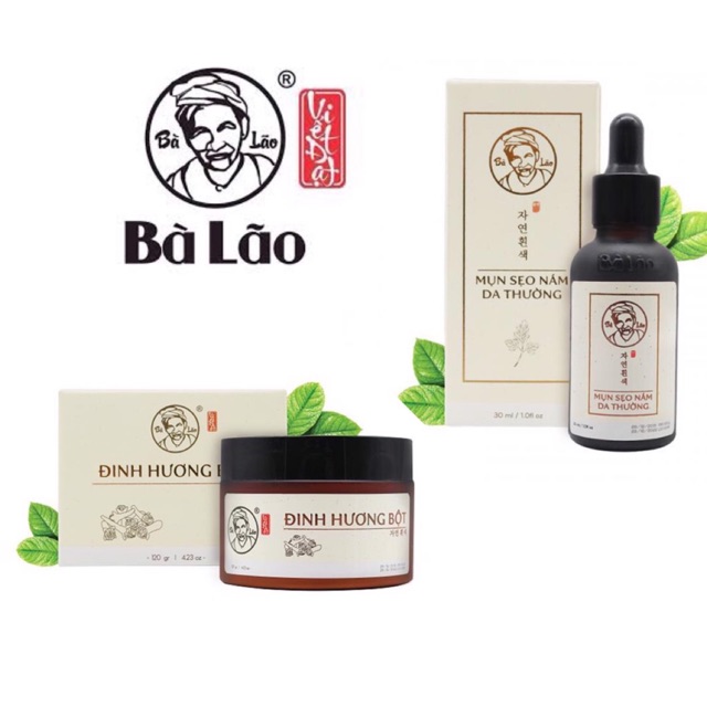 combo bà lão cao cấp + bột rửa mặt