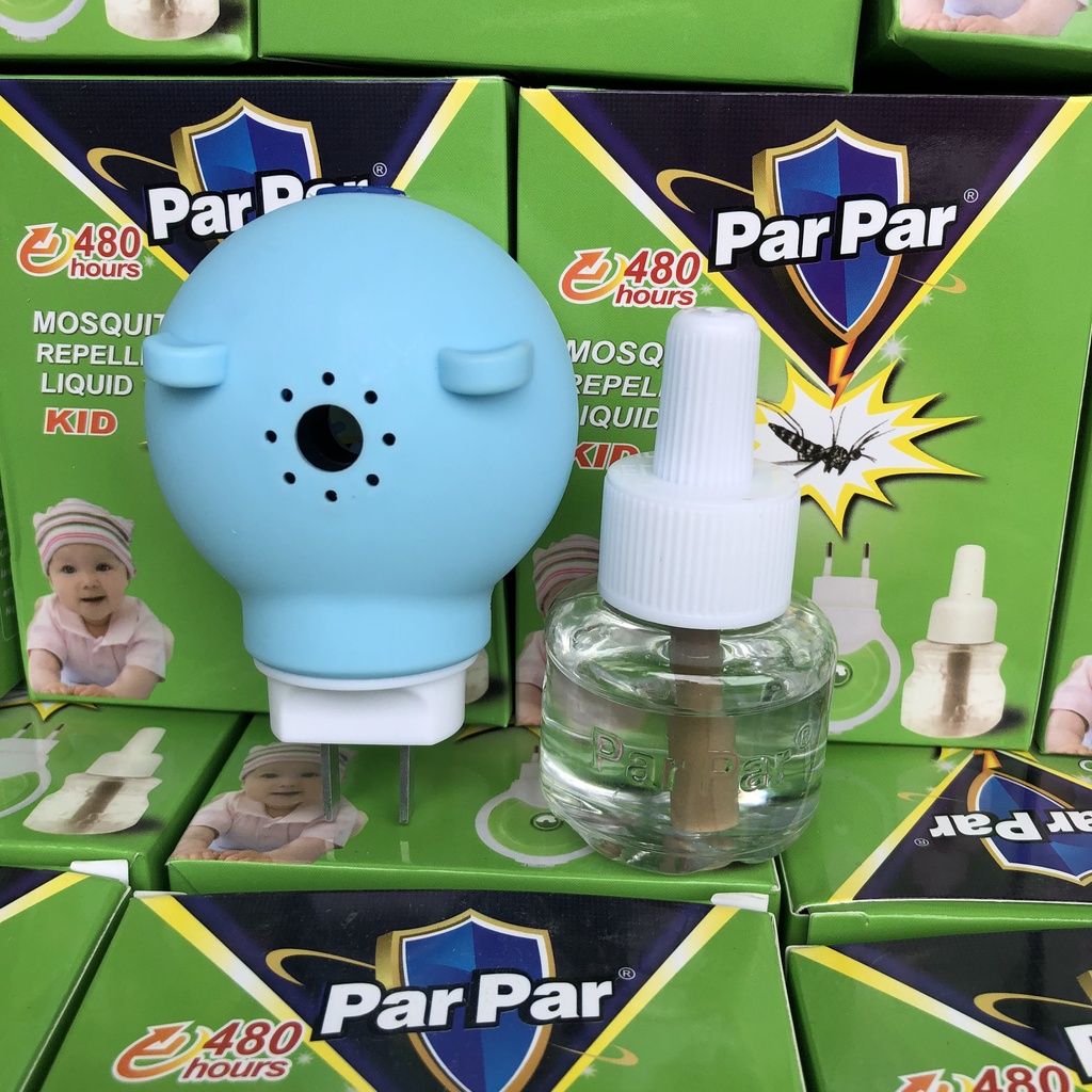 Máy Xông Tinh Dầu Đuổi Muỗi Par Par MINI 480 Giờ ( Máy và 1 lọ tinh dầu 480h )