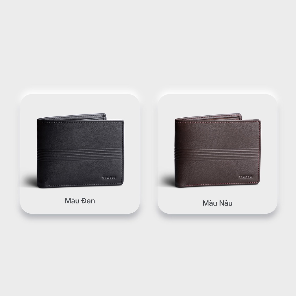 Ví nam da bò thật dáng ngang cao cấp TRITA RVN21