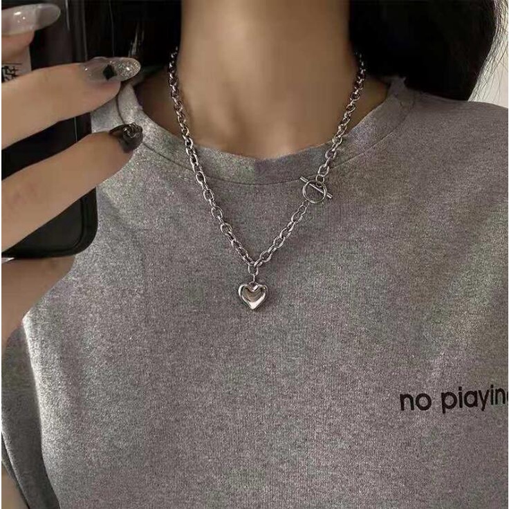 Kilii Vòng Cổ Mặt Trái Tim Phong Cách retro Thời Trang Cho Nữ