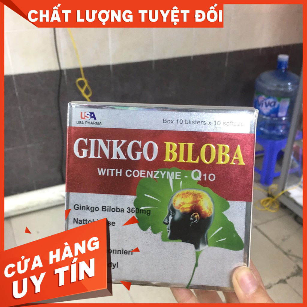 [CHÍNH HÀNG]Viên bổ não Ginkgo Biloba Q10 đỏ 100vien