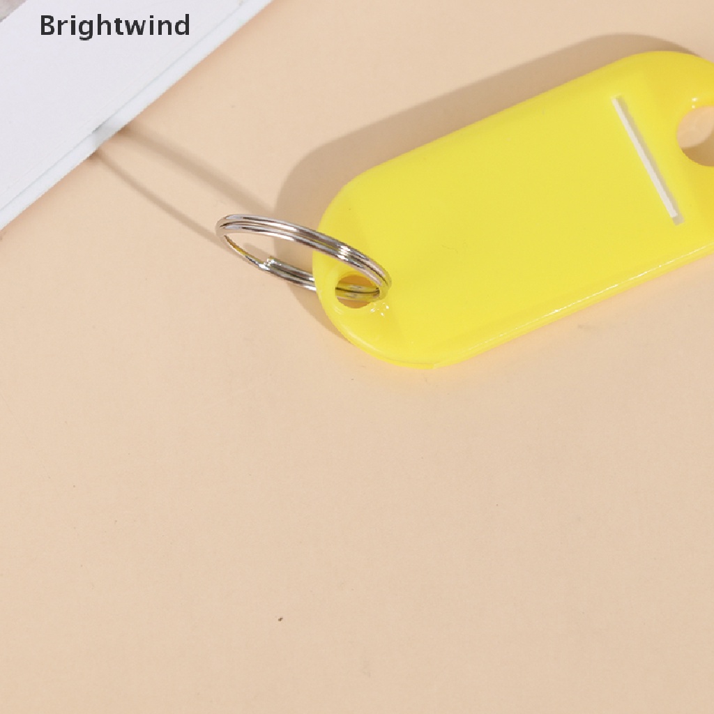 [Brightwind] Plastic Custom Split Ring ID Key Tags Key Chains Numbered Name Luggage Tags*10 Hot Sell