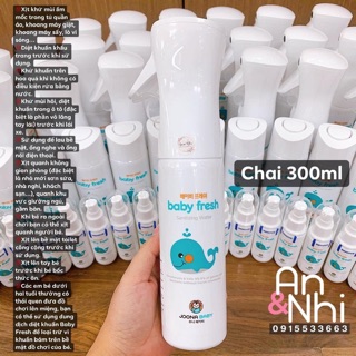 Xịt diệt khuẩn baby fresh 300ml
