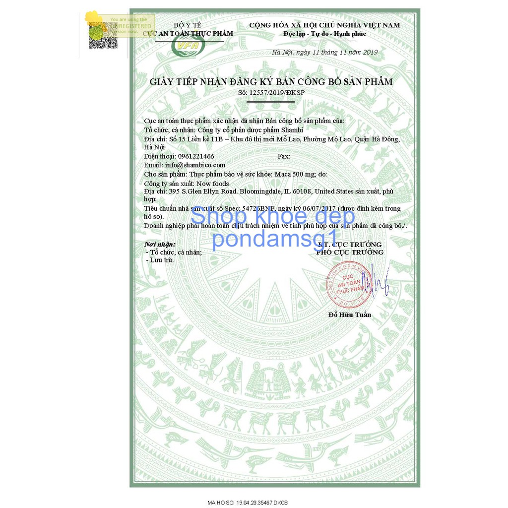 Viên uống tăng cương chức năng sinh lý Maca 500mg Now foods