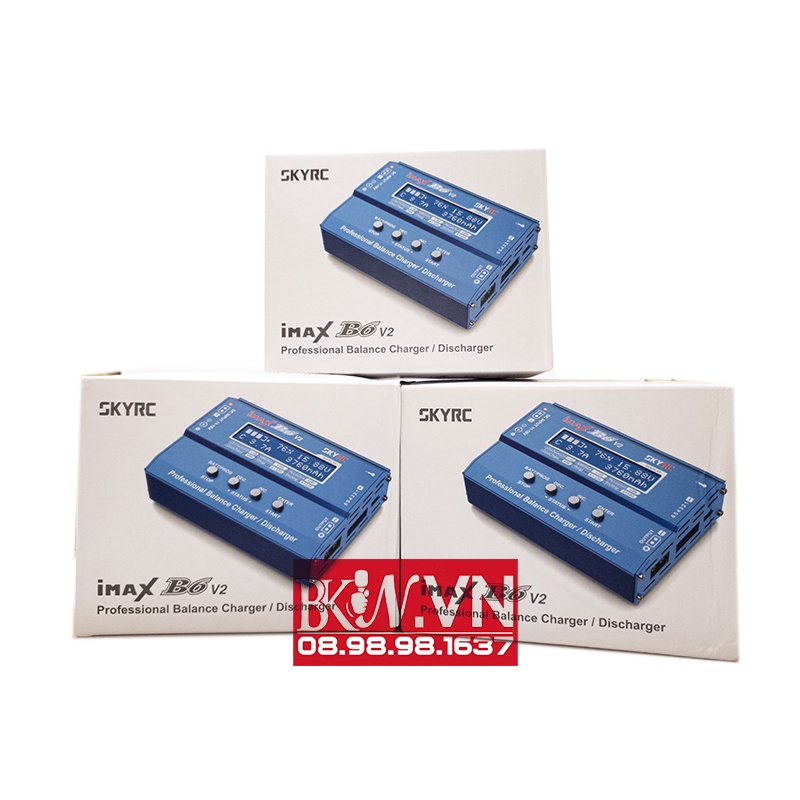 Sạc iMax B6 V2 SkyRC new , đo nội trở và dung lượng pin, bình ắc quy, sạc cân bằng cell pin