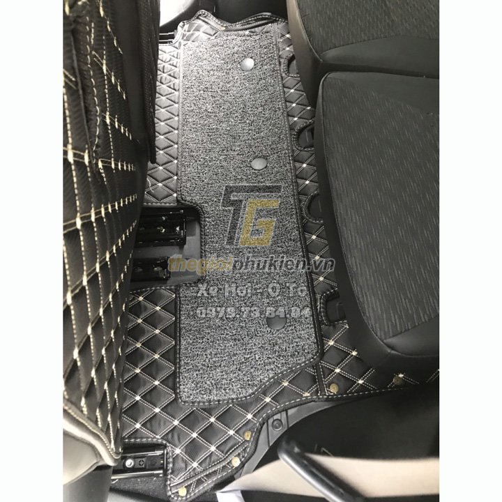 Suzuki XL7 - Trọn bộ lót cốp full thành và lót sàn da 6D cho Xe hơi, Ô tô