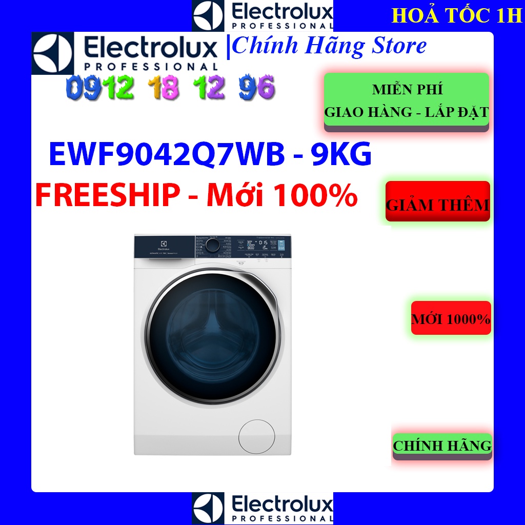Máy giặt Electrolux Inverter 9 kg EWF9042Q7WB