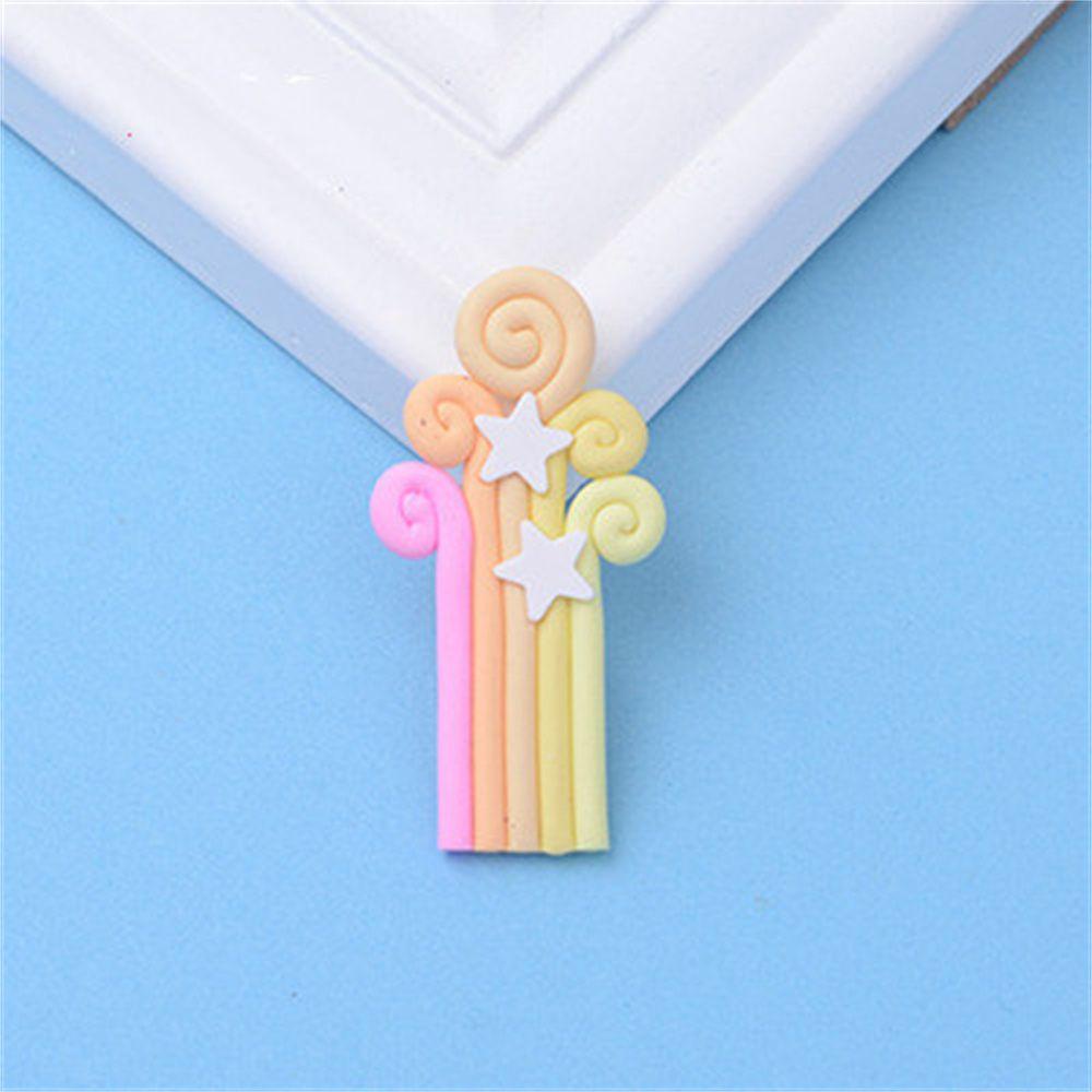 YNATURAL Que Cắm Trang Trí Bánh Sinh Nhật Hình Cầu Vồng