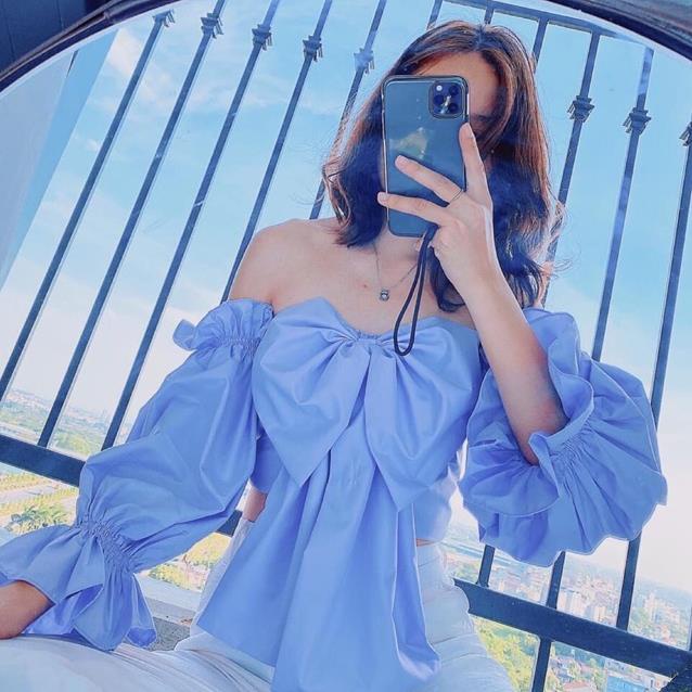 ÁO NƠ XINH ĐẸP TAY RỜI PHỒNG TO XINH A30 [Hàng Siêu Cấp] | BigBuy360 - bigbuy360.vn